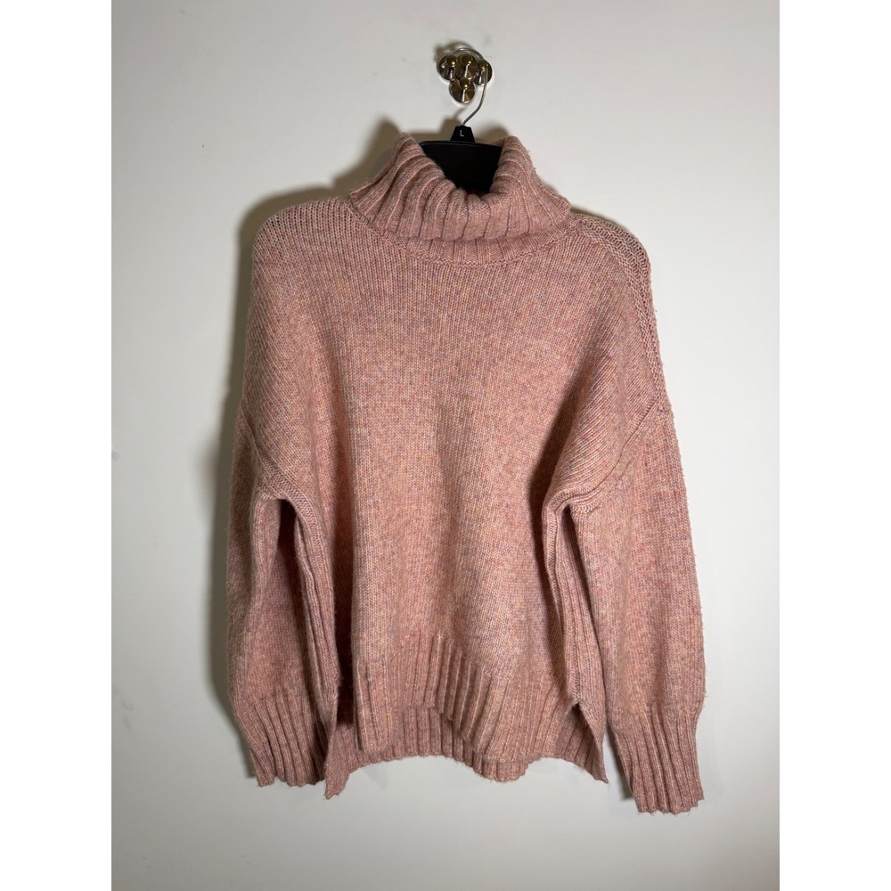 Industry Women Blush Heather Oversized Turtleneck Sweater XL NWT